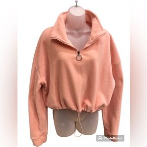 Brave Soul London Blush Pink Barbie Core Comfy Soft Cropped Women’s Pullover